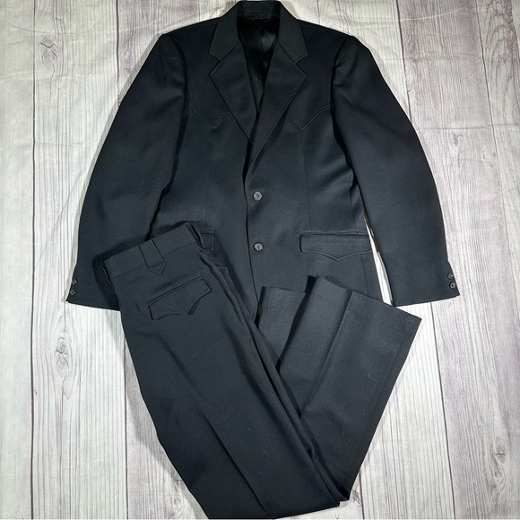 Circle S Other - Vintage Made in the USA Polyester Circle S Men’s 2 Piece Suit Sport Coat & Pants
